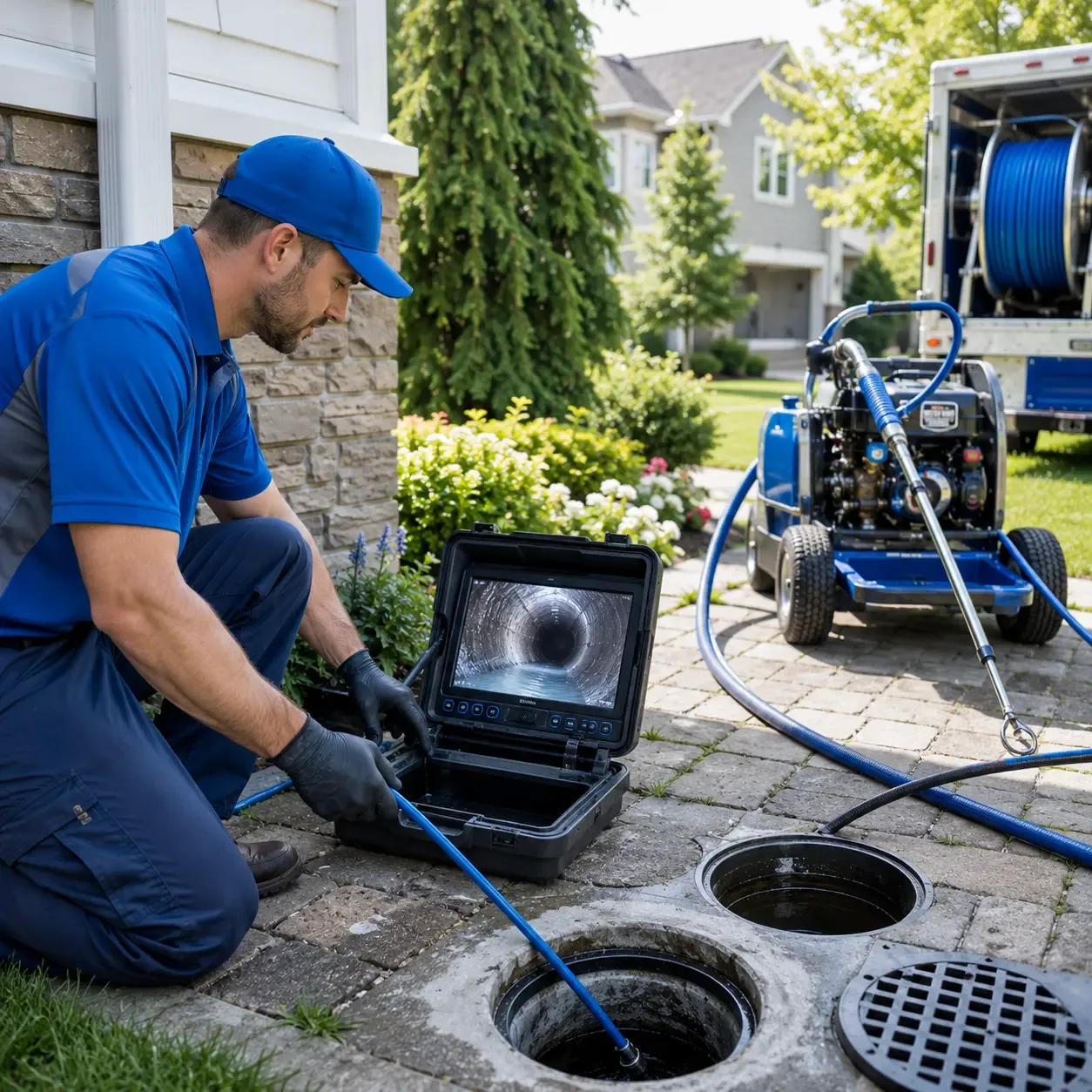 Outdoor drain cleaning professionals serving Blue Ridge, GA
